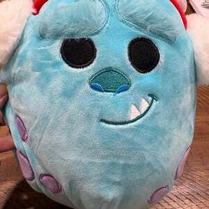 Squishmallows Disney Monsters Inc. Sulley Christmas Holiday 12" Plush with Earmu